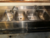 EAGLE FOUR WELL UNDER BAR STAINLESS SINK W/ LEFT AND RIGHT DRY BOARDS. - 3