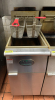 MAIN STREET 40 LB. GAS DEEP FRYER W/ BASKETS.
