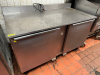 HOBART 60" TWO DOOR WORK TOP COOLER. - 2