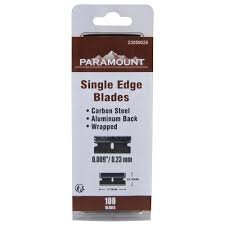 (1) CASE OF (50) PACKS OF (100) SINGLE EDGE RAZOR BLADES