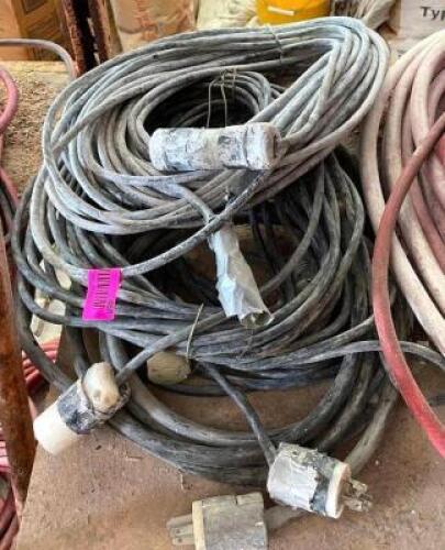 (3) HEAVY DUTY EXTENSION CORDS (DAMAGED)