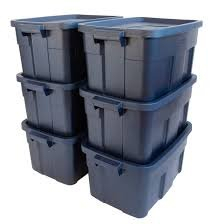 (1) SET OF (6) STORAGE CONTAINERS