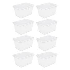(1) SET OF (4) STORAGE BOX WITH LIDS