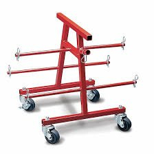 (1) PORTABLE WIRE CADDY WITH CASTERS