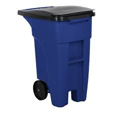 (1) ROLLING TRASH CAN
