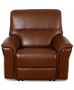 MACY'S WARLINGTON LEATHER POWER RECLINER