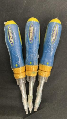 (3) EZ POWER MULTI BIT SCREW DRIVERS