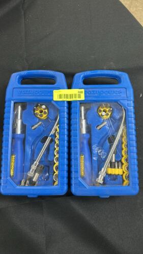 (2) EZ POWER FLEXIBLE SCREW DRIVER TOOL KIT