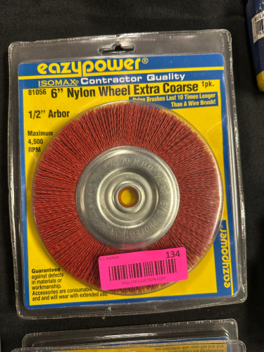 (2) EZ POWER 6" NYLON WHEEL EXTRA COARSE.