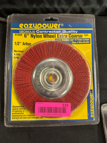 (2) EZ POWER 6" NYLON WHEEL EXTRA COARSE.