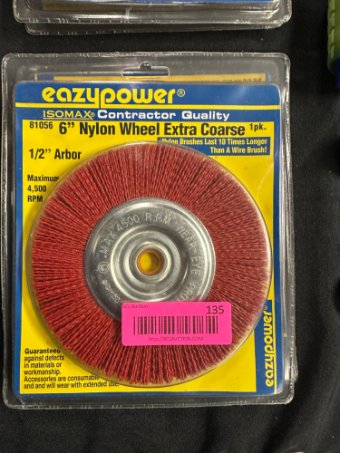 (2) EZ POWER 6" NYLON WHEEL EXTRA COARSE.