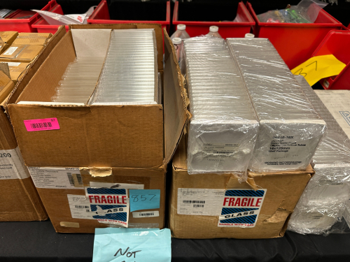 (2) CASES OF BOROSILICATE GLASS CULTURE TUBES