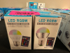 (10) LED RGBW LIGHT BULBS WITH REMOTE CONTROLLER