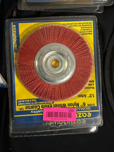 (2) EZ POWER 6" NYLON WHEEL EXTRA COARSE.