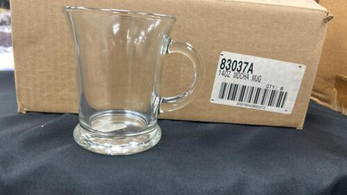 (6) 14 OZ GLASS MOCHA MUG