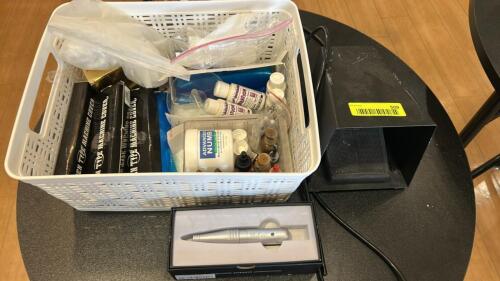 (1) LOT OF ASSORTED BEAUTY SUPPLIES AND MISC
