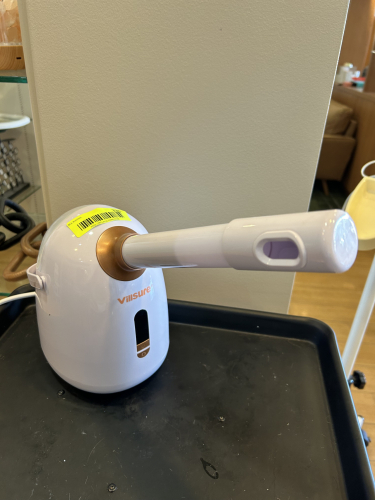 VILLSURE PORTABLE FACIAL STEAMER WITH EXTENDED NOZZLE AND WATER LEVEL WINDOW. ELECTRIC, COUNTERTOP MODEL