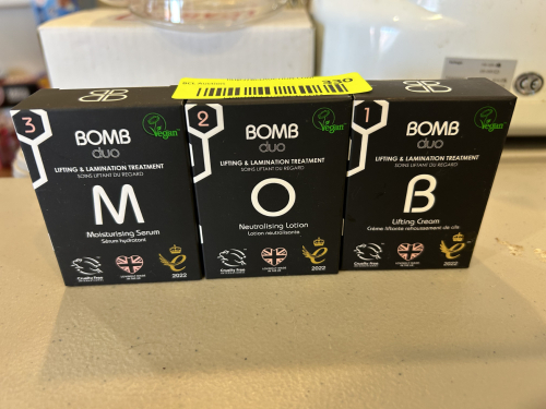 (3) BOXES OF BOMB LIFTING AND LAMINATION TREATMENT