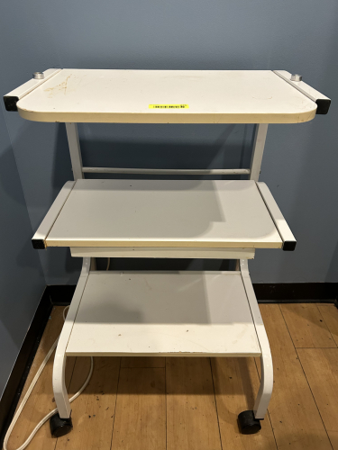 ROLLING CART WITH 3 OPEN SHELVES