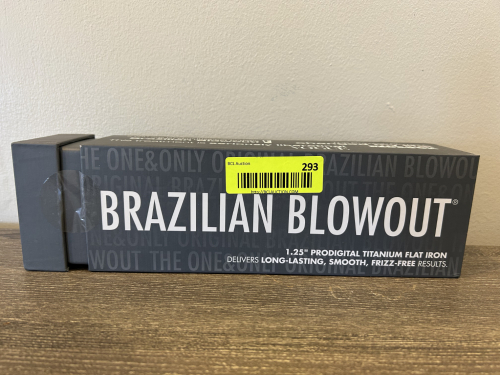 BRAZILIAN BLOWOUT 1.25" PRODIGITAL TITANIUM FLAT IRON. PROFESSIONAL STYLING TOOL. NEW IN BOX.