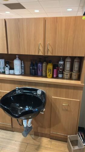 2 PERSON SHAMPOO STATION WITH CABINETRY