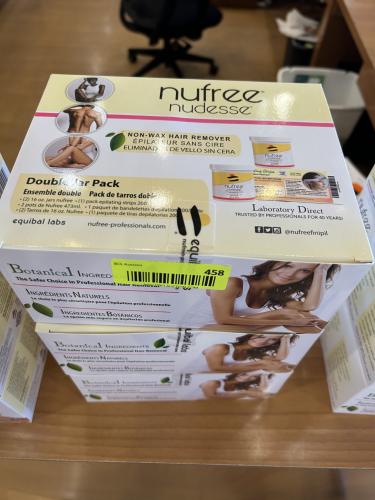 (3) BOXES OF NUFREE NON WAX HAIR REMOVER.