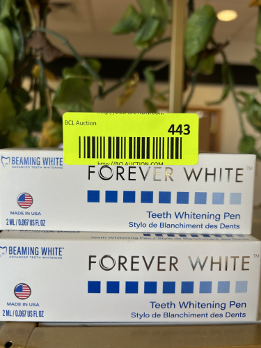 (9) FOREVER WHITE TEETH WHITENING TOOTH PASTE.
