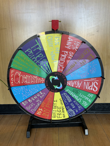28" RAFFLE WHEEL
