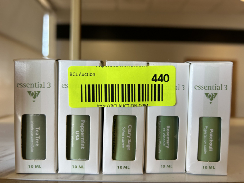 (15) ASSORTED ESSENTIAL 3 OILS.