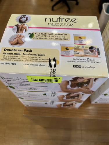 (3) BOXES OF NUFREE NON WAX HAIR REMOVER.