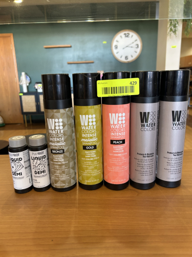 (7) ASSORTED BOTTLES OF HAIR CARE PRODUCTS.
