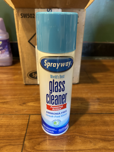 (9) CANS OF SPRAY WAY GLASS CLEANER