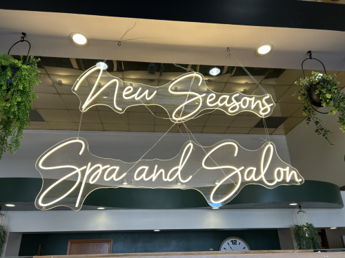NEW SENSATIONS SPA SALON LED LIGHTED SIGN