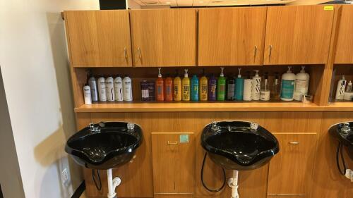 2 PERSON SHAMPOO STATION WITH CABINETRY