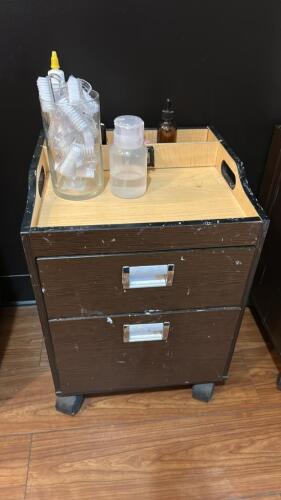 BROWN NAIL TECH PEDICURE CART