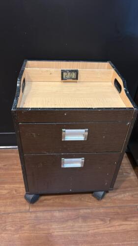 BROWN NAIL TECH PEDICURE CART