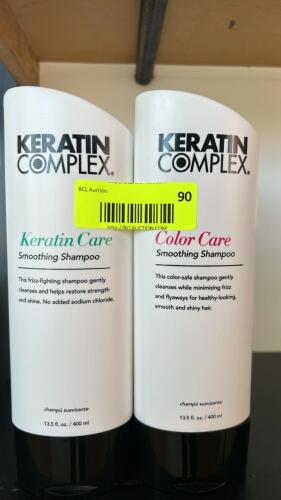 (6) NEW KERATIN CARE AND COLOR SHAMPOOS