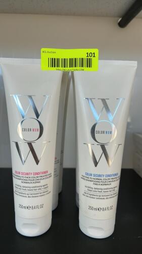 (5) NEW COLOR WOW COLOR SECURITY SHAMPOO AND CONDITIONER