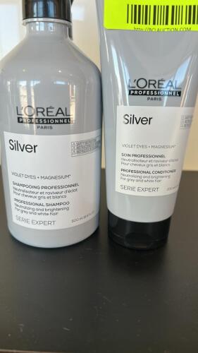 (4) NEW LOREAL PROFESSIONAL SILVER SHAMPOO AND CONDITIONER