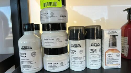 (8) NEW LOREAL PROFESSIONAL METAL DETOX TREATMENT PRODUCTS