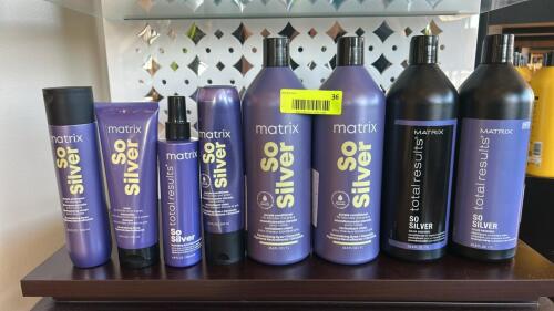 (8) NEW MATRIX SO SILVER PURPLE TREATMENT PRODUCTS