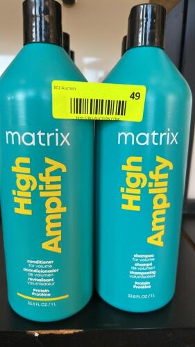(5) NEW MATRIX HIGH AMPLIFY SHAMPOO AND CONDITIONER