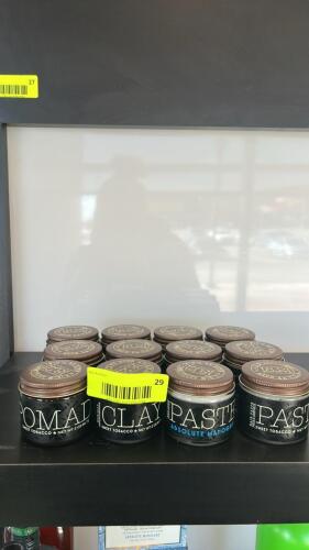 (12) JARS OF A NOBES EXPERIMENT 18.21 PASTE AND POMADE