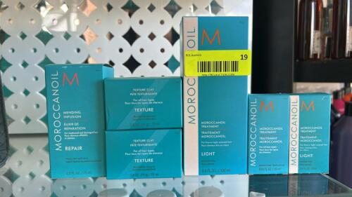 (6) NEW BOTTLES OF MORROCCANOIL TEXTURE AND TREATMENT PRODUCTS