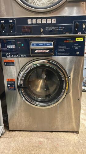 DEXTER INDUSTRIA ELECTRIC STACK WASHING MACHINE WITH SELF LOADING DETERGENT 25-30 LB. CAPACITY