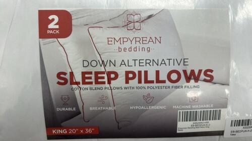 (2 )NEW DOWN ALTERNATIVE SLEEP PILLOWS