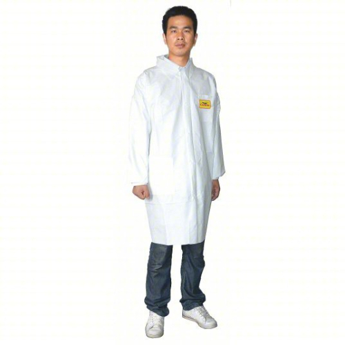 (4) BOXES OF (8) DISPOSABLE LAB COATS