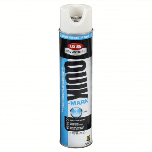 (6) QUIK-TAP APWA WHITE MARKING PAINT
