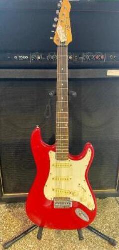 BENTLEY SERIES 10 ELECTRIC GUITAR IN RED