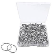 (3) BOXES OF (100) KEY RINGS